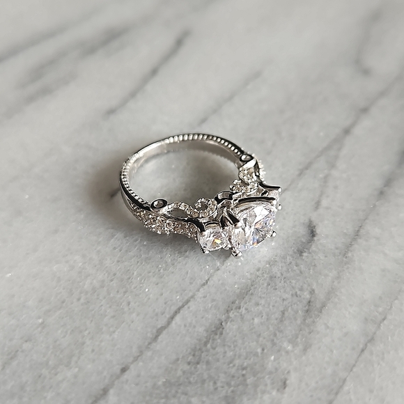 Vintage Style ring, size 6 or 9, 925 Sterling Silver - Picture 2 of 4